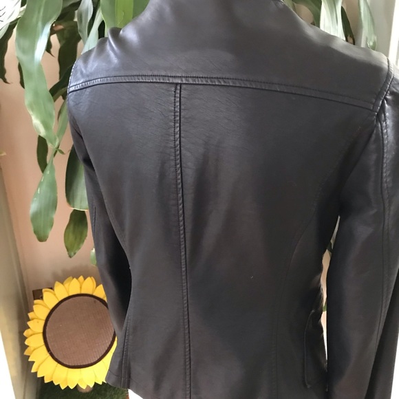 Faux leather The Limited jacket. Size Small. - Picture 3 of 3